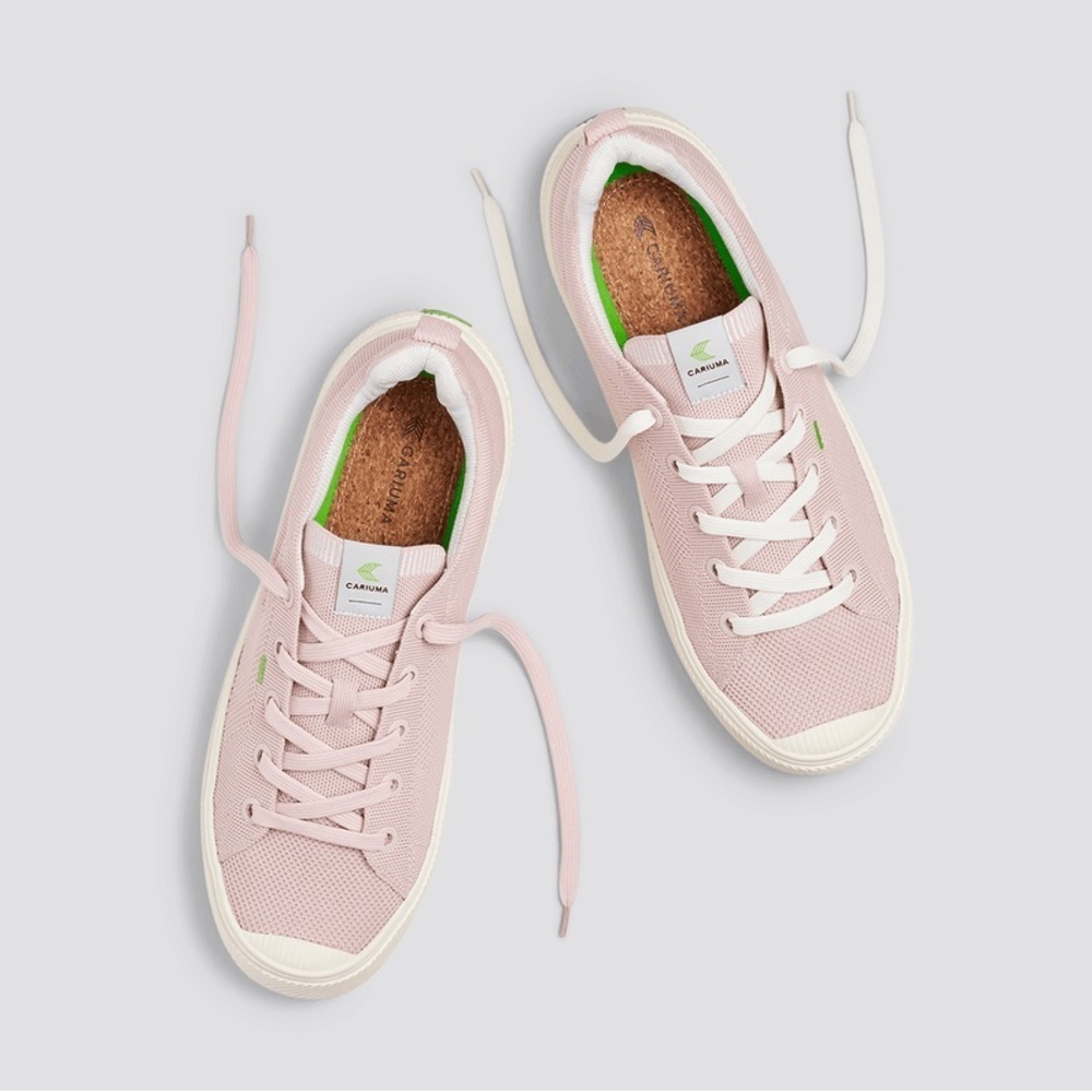 Cariuma Light Pink OCA Low Canvas Sneakers - Size 8